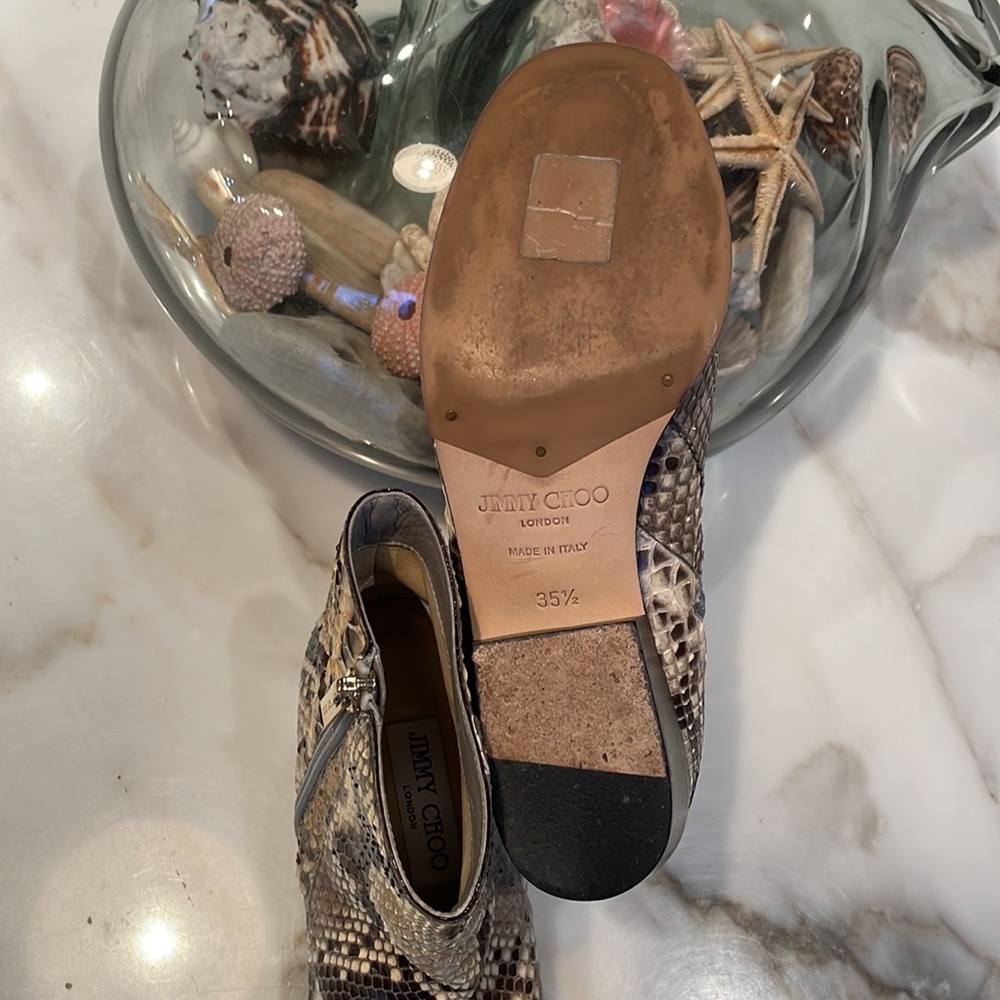 Jimmy Choo Python Ankle Boots - Picture 10 of 10
